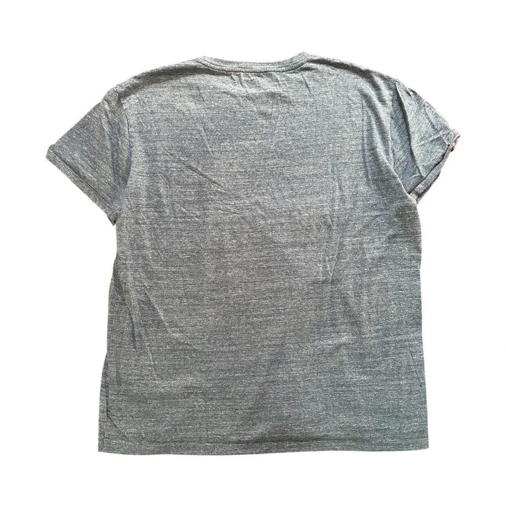 Polo Ralph Lauren Classic Fit Heather Gray Blue Pony Logo Tee Mens Large